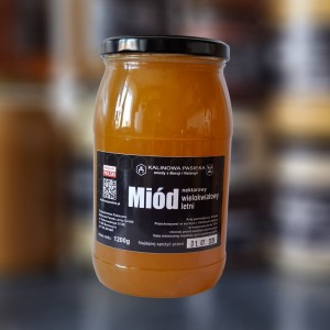 Miód wielokwiatowy letni nektarowy 1200g Kalinowa Pasieka